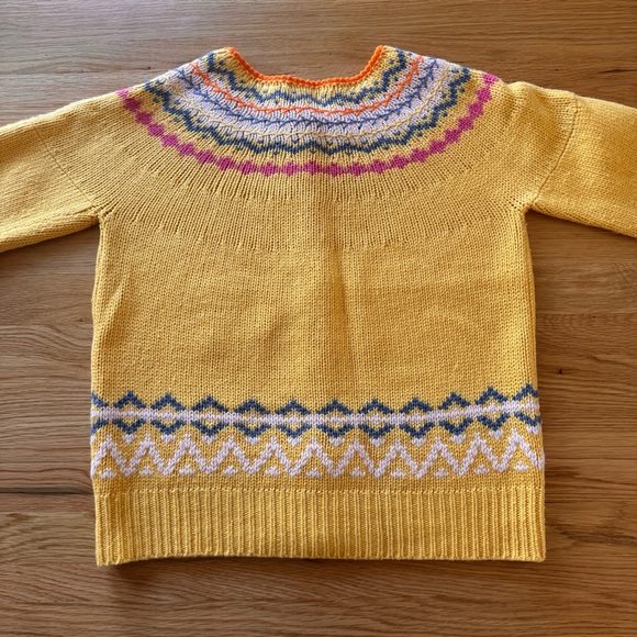 Sundance Fireside Fair Isle Yellow Cardigan Sweater Size S - Picture 8 of 9